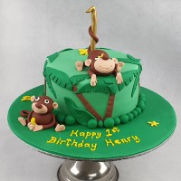 Jungle - Monkey Jungle Cake